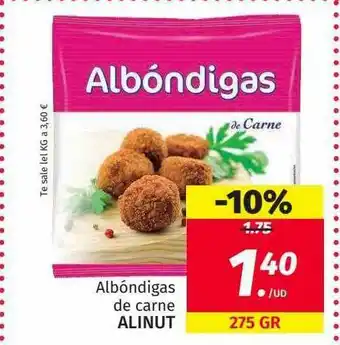 Maskom Supermercados Albóndigas De Carne Alinut oferta