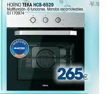 Master Cadena Horno Teka Hcb-6529 oferta