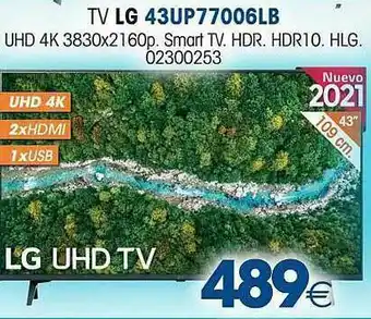 Master Cadena Tv Lg 43ui P77006lb oferta