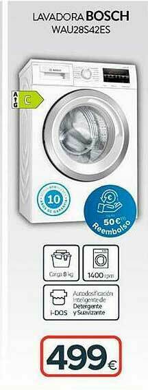 Tien 21 Lavadora Bosch Wau28s42es oferta