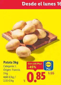 Lidl Patata oferta