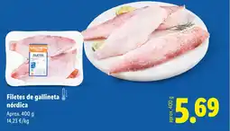 Lidl Filetes de gallineta nórdica oferta
