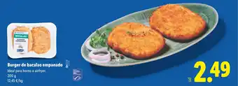 Lidl Burger de bacalao empanado oferta