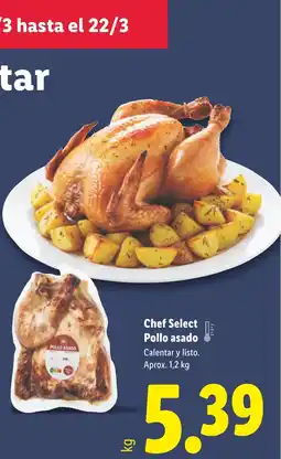 Lidl Chef Select Pollo asado oferta