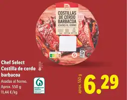 Lidl Chef Select Costilla de cerdo barbacoa oferta
