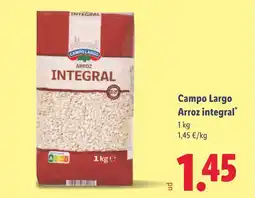 Lidl CAMPO LARGO Arroz integral oferta