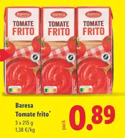 Lidl BARESA Tomate frito oferta