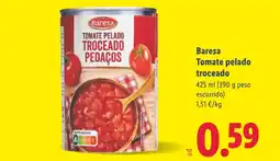 Lidl BARESA Tomate pelado troceado oferta