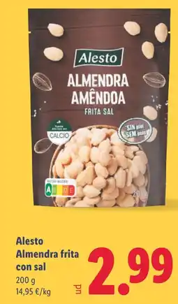 Lidl ALESTO Almendra frita con sal oferta