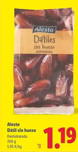 Lidl ALESTO Dátil sin hueso oferta