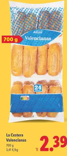 Lidl LA CESTERA Valencianas oferta