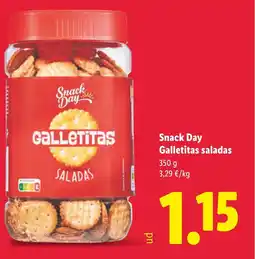 Lidl SNACK DAY Galletitas saladas oferta