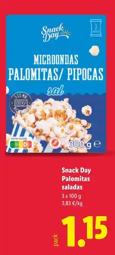 Lidl SNACK DAY Palomitas saladas oferta