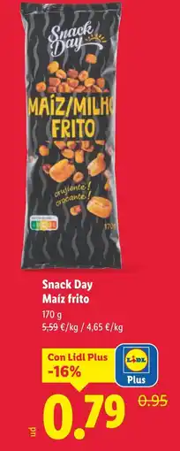 Lidl SNACK DAY Maíz frito oferta
