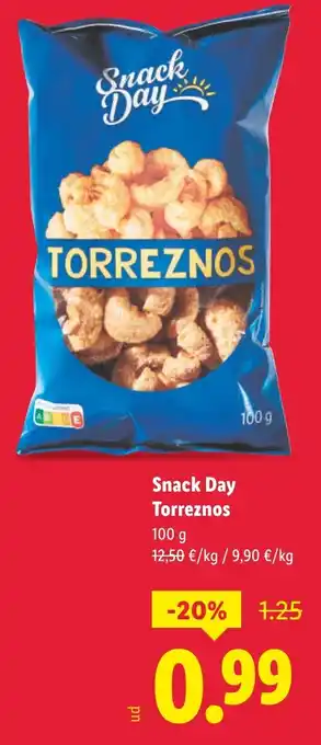 Lidl SNACK DAY Torreznos oferta