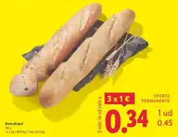 Lidl Barra de pan oferta