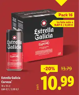 Lidl ESTRELLA GALICIA Cerveza oferta