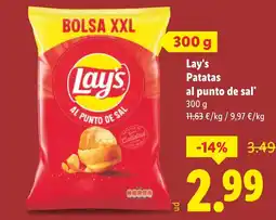 Lidl LAY'S Patatas al punto de sal oferta