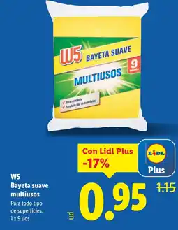 Lidl W5 Bayeta suave multiusos oferta