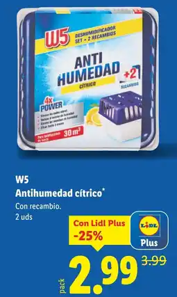 Lidl W5 Antihumedad cítrico oferta