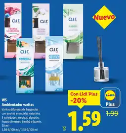 Lidl W5 Ambientador varitas oferta