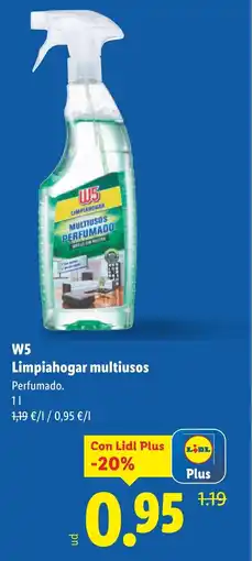 Lidl W5 Limpiahogar multiusos oferta