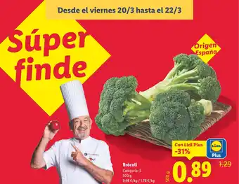 Lidl Brócoli oferta