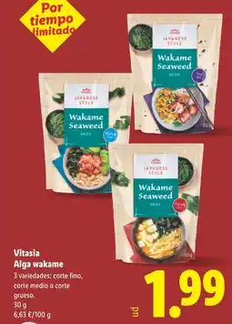 Lidl VITASIA Alga wakame oferta