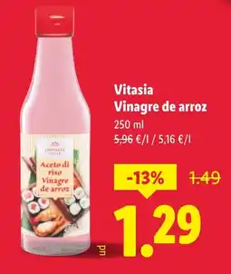 Lidl VITASIA Vinagre de arroz oferta