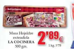 Congelados Copos LA COCINERA Masa Hojaldre extendida oferta