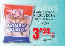 Congelados Copos MARÍA ROSA Gamba pelada oferta