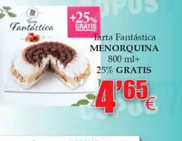Congelados Copos MENORQUINA Tarta fantástica oferta