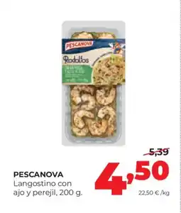Alimerka PESCANOVA Langostino con ajo y perejil oferta