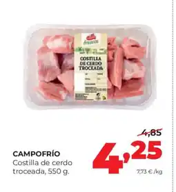 Alimerka CAMPOFRÍO Costilla de cerdo troceada oferta