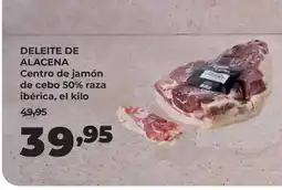 Alimerka DELEITE DE ALACENA Centro de jamón de cebo 50% raza ibérica oferta