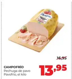 Alimerka CAMPOFRÍO Pechuga de pavo Pavofrio oferta