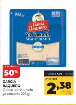 Alimerka GARCÍA BAQUERO Queso semicurado ya cortado oferta