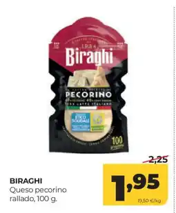 Alimerka BIRAGHI Queso pecorino rallado oferta