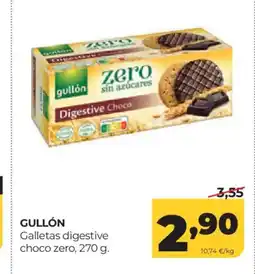 Alimerka GULLÓN Galletas digestive choco zero oferta