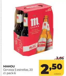 Alimerka MAHOU Cerveza 5 estrellas oferta