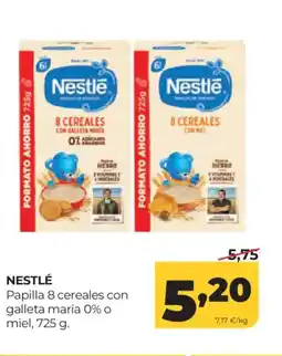 Alimerka NESTLÉ Papilla 8 cereales con galleta maría 0% o miel oferta