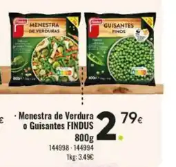 Family Cash FINDUS Menestra de Verdura o Guisantes oferta