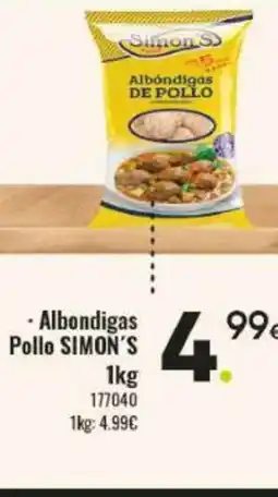 Family Cash SIMON'S Albondigas Pollo oferta