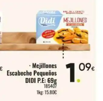 Family Cash DIDI Mejillones Escabeche Pequeños oferta