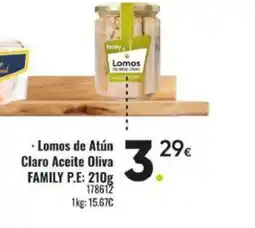 Family Cash FAMILY Lomos de Atún Claro Aceite Oliva oferta