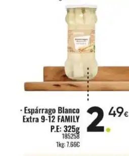 Family Cash FAMILY Espárrago Blanco Extra oferta