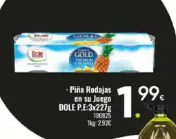 Family Cash DOLE Piña Rodajas en su Juego oferta