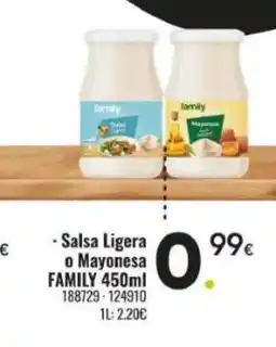 Family Cash FAMILY Salsa Ligera o Mayonesa oferta