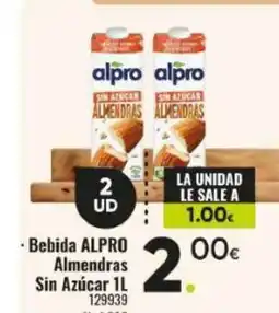 Family Cash ALPRO Bebida Almendras Sin Azúcar oferta