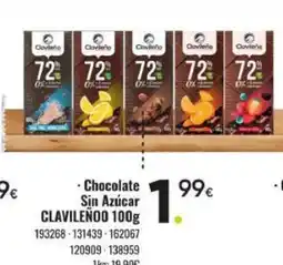 Family Cash CLAVILEÑOO Chocolate Sin Azúcar oferta